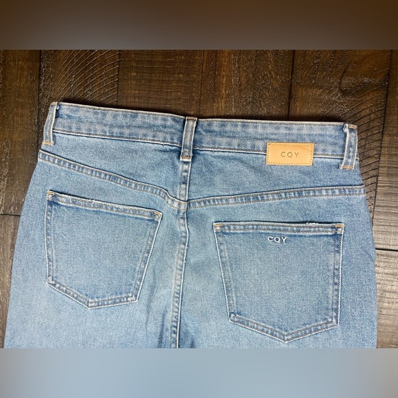NWT CQY Denim Wes Cropped Jeans, Dream Wash, 100% Cotton Size 27 - Picture 10 of 11